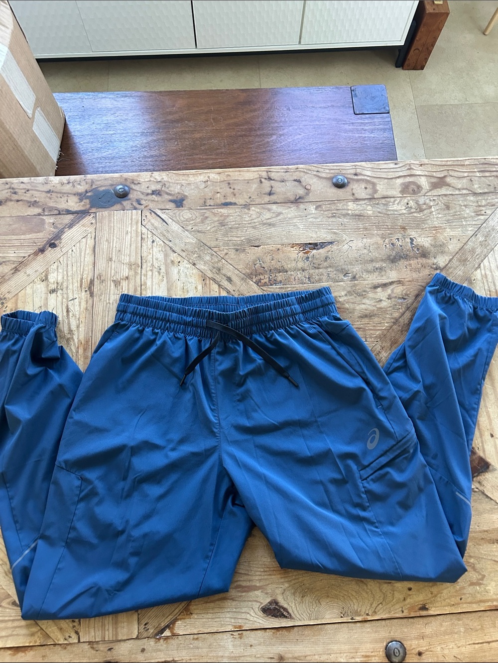 Men's ASICS Large Blue Performance Jogger Pants